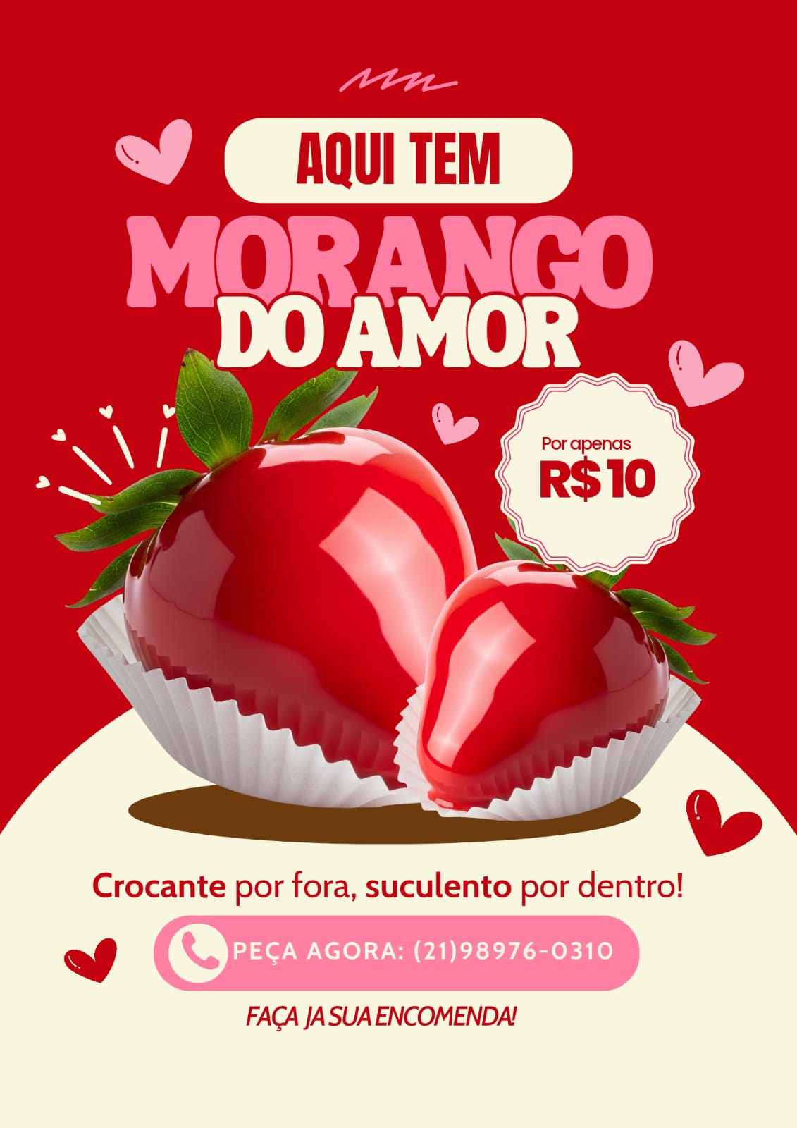 Banner Morango do Amor