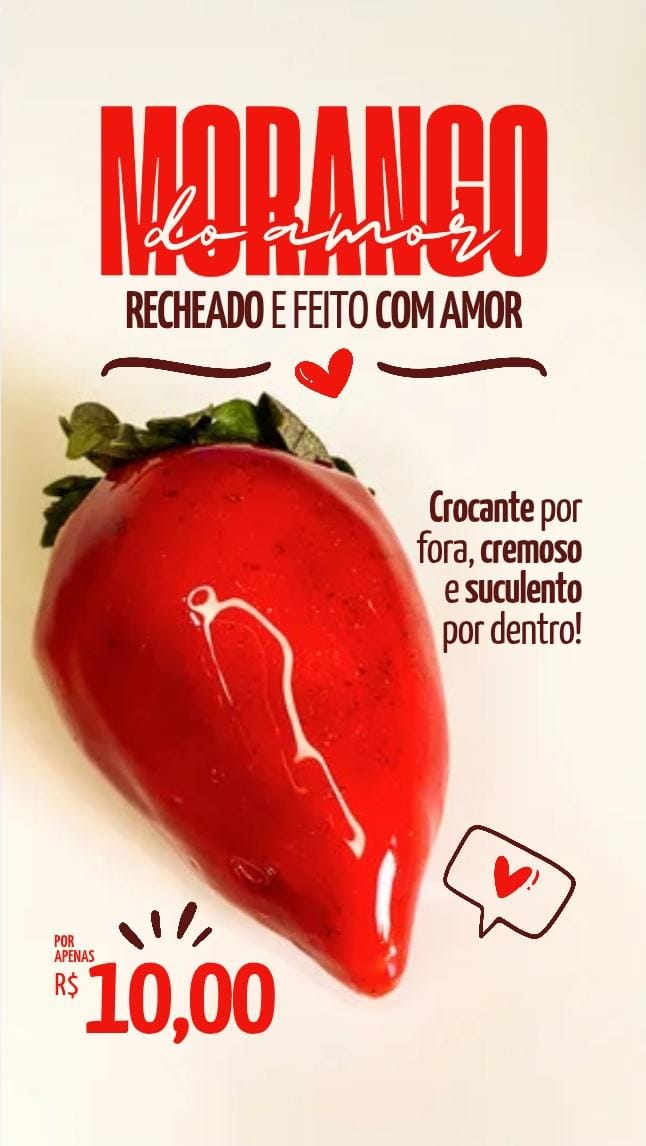 Oferta Morango do Amor R$10